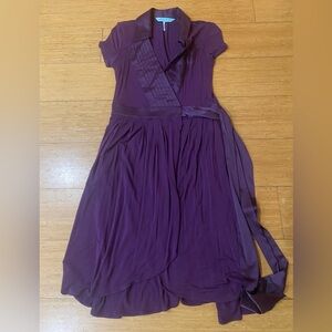 Marciano Purple Wrap Dress